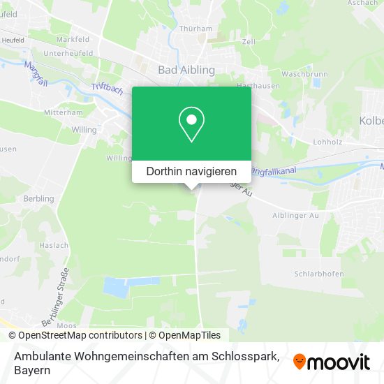 Ambulante Wohngemeinschaften am Schlosspark Karte