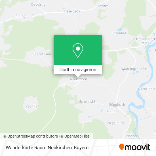 Wanderkarte Raum Neukirchen Karte