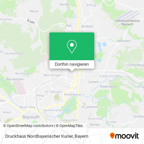 Druckhaus Nordbayerischer Kurier Karte