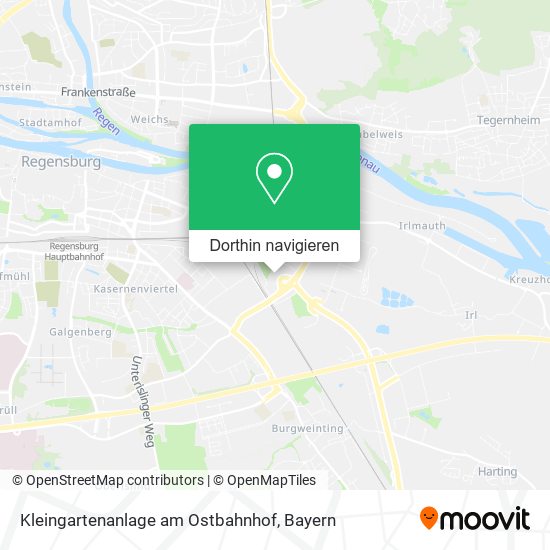 Kleingartenanlage am Ostbahnhof Karte