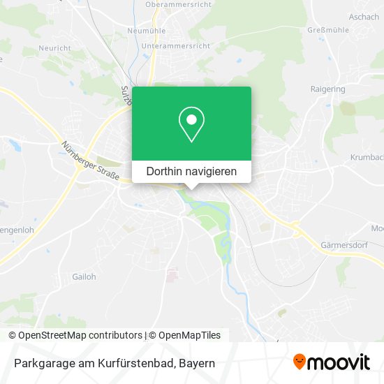 Parkgarage am Kurfürstenbad Karte