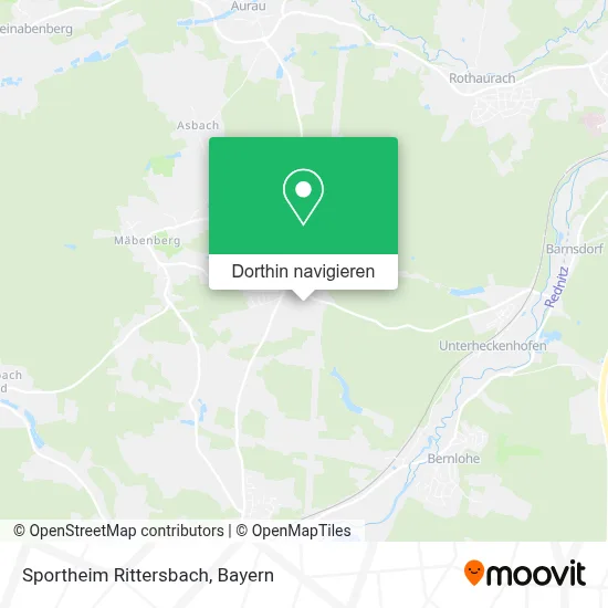 Sportheim Rittersbach Karte