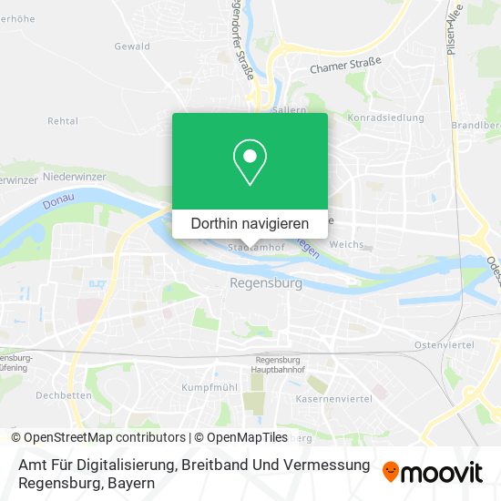 Amt Für Digitalisierung, Breitband Und Vermessung Regensburg Karte