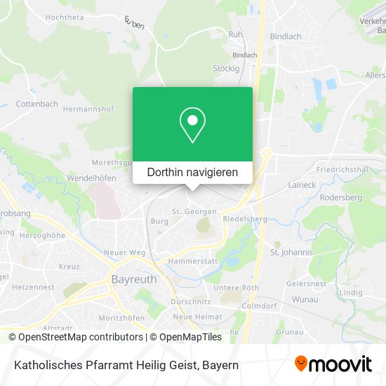 Katholisches Pfarramt Heilig Geist Karte