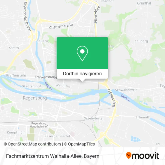 Fachmarktzentrum Walhalla-Allee Karte