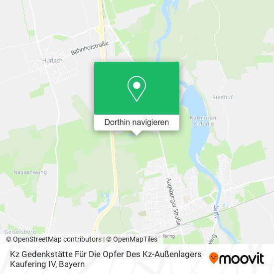 Kz Gedenkstätte Für Die Opfer Des Kz-Außenlagers Kaufering IV Karte