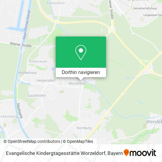 Evangelische Kindergtagesstätte Worzeldorf Karte