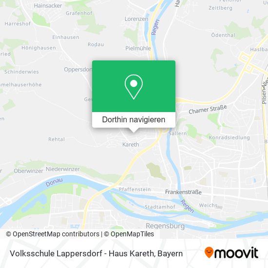 Volksschule Lappersdorf - Haus Kareth Karte