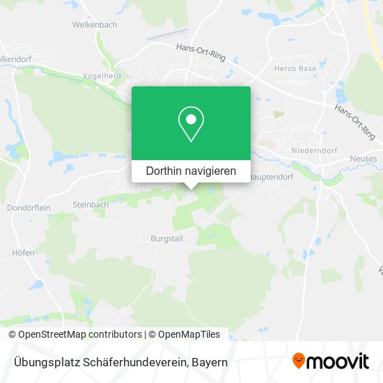 Übungsplatz Schäferhundeverein Karte