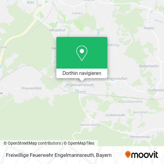 Freiwillige Feuerwehr Engelmannsreuth Karte