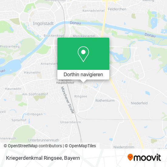 Kriegerdenkmal Ringsee Karte