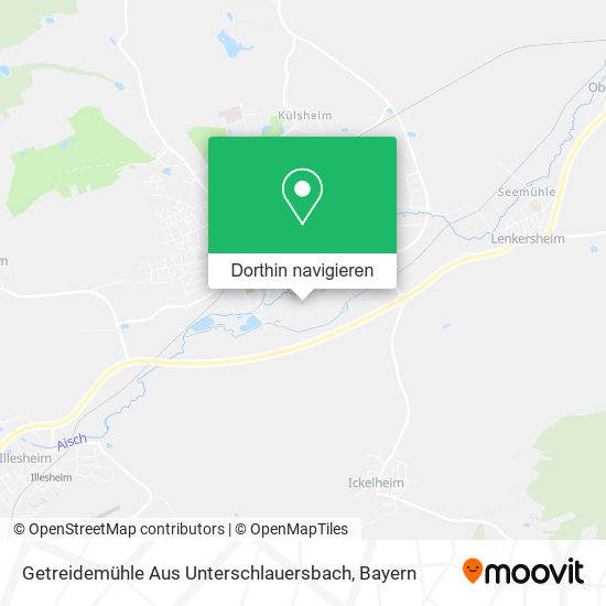 Getreidemühle Aus Unterschlauersbach Karte