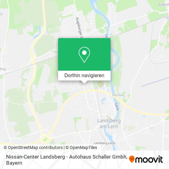 Nissan-Center Landsberg - Autohaus Schaller Gmbh Karte