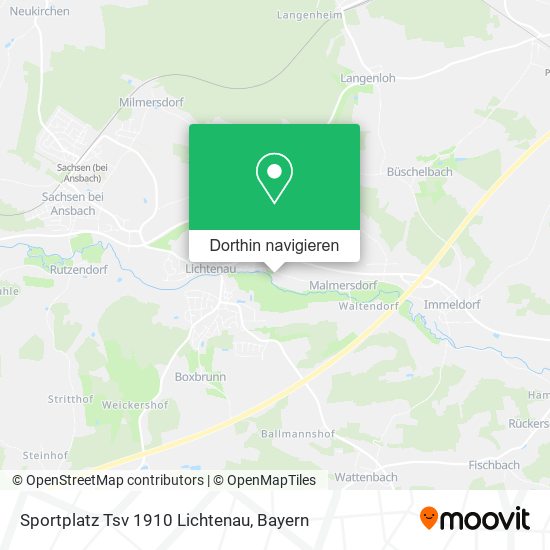 Sportplatz Tsv 1910 Lichtenau Karte