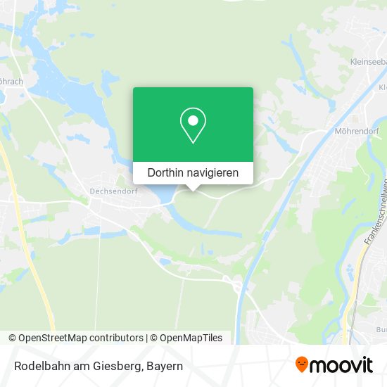Rodelbahn am Giesberg Karte