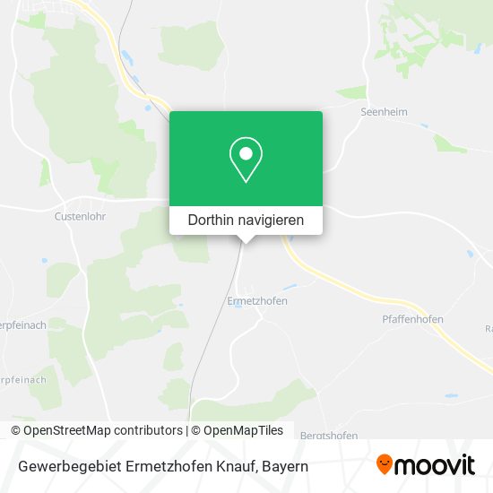 Gewerbegebiet Ermetzhofen Knauf Karte