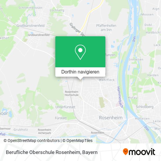 Berufliche Oberschule Rosenheim Karte