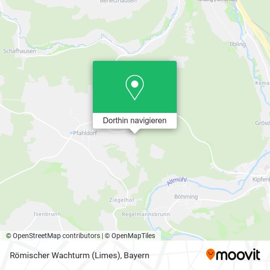 Römischer Wachturm (Limes) Karte
