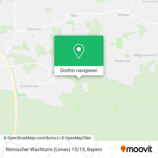 Römischer Wachturm (Limes) 15 / 15 Karte