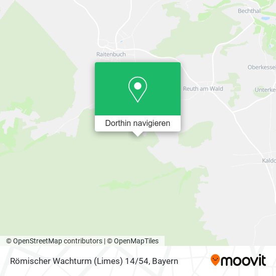 Römischer Wachturm (Limes) 14 / 54 Karte