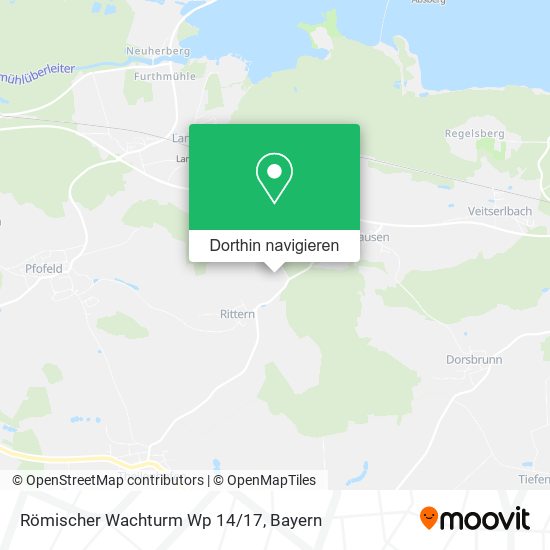 Römischer Wachturm Wp 14/17 Karte