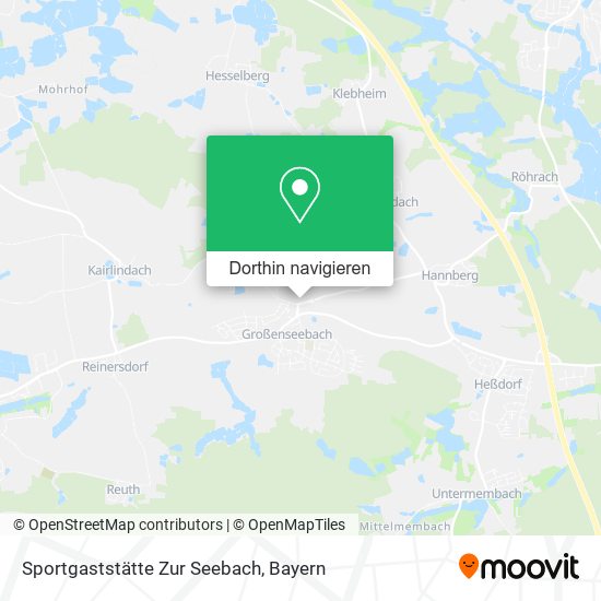 Sportgaststätte Zur Seebach Karte