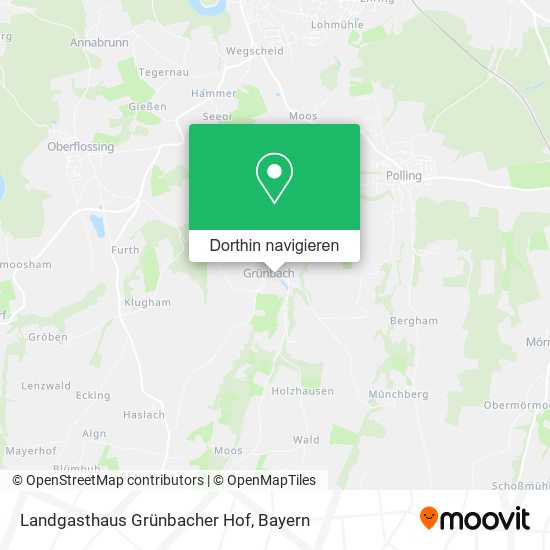 Landgasthaus Grünbacher Hof Karte
