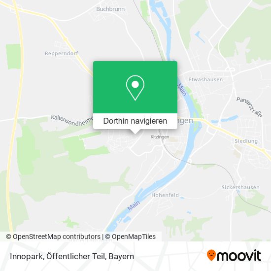 Innopark, Öffentlicher Teil Karte