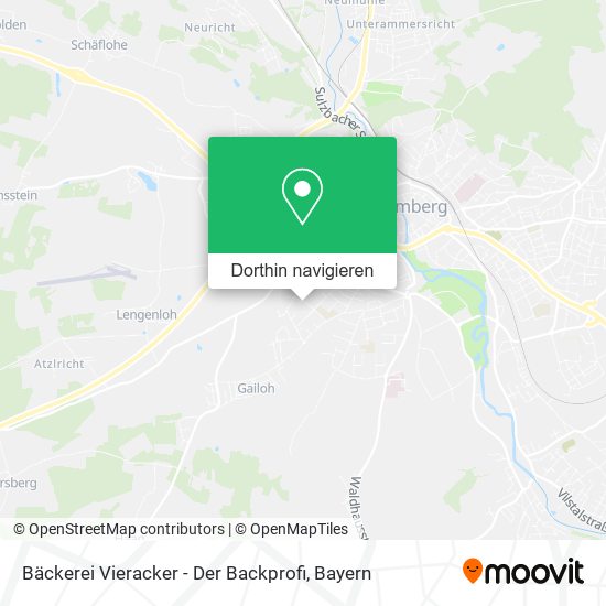 Bäckerei Vieracker - Der Backprofi Karte