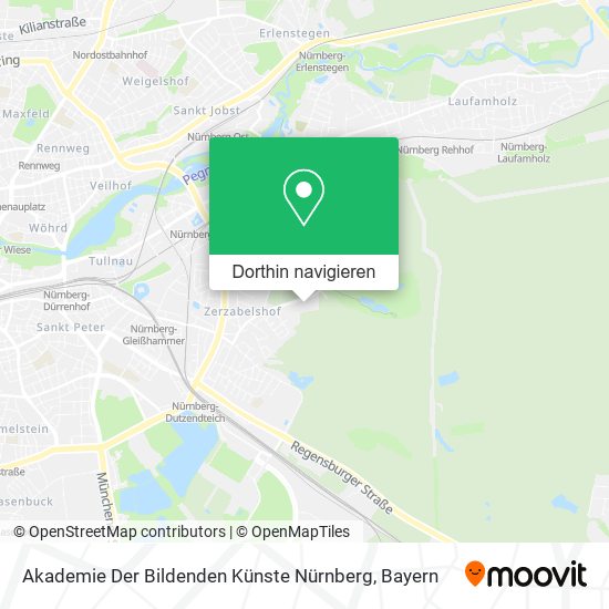 Akademie Der Bildenden Künste Nürnberg Karte