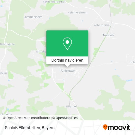 Schloß Fünfstetten Karte