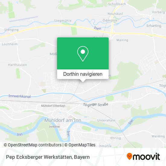Pep Ecksberger Werkstätten Karte