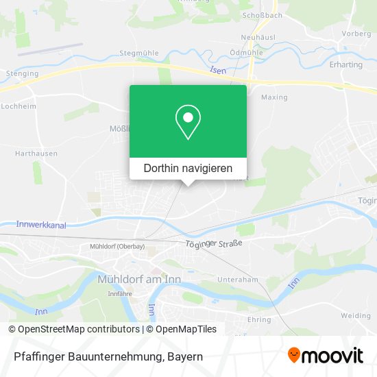 Pfaffinger Bauunternehmung Karte