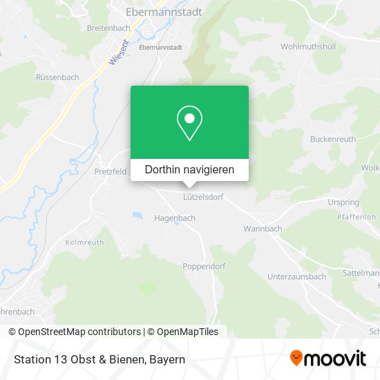 Station 13 Obst & Bienen Karte