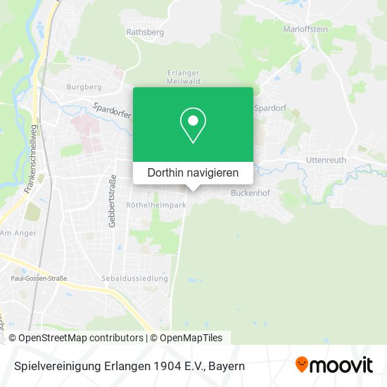 Spielvereinigung Erlangen 1904 E.V. Karte