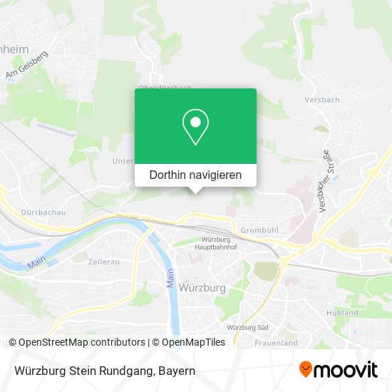 Würzburg Stein Rundgang Karte