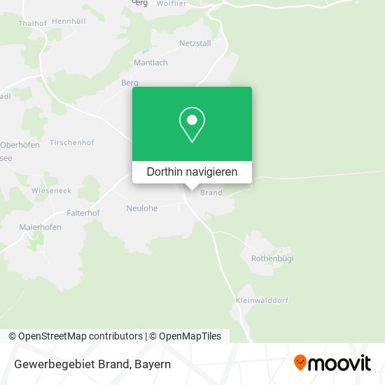 Gewerbegebiet Brand Karte