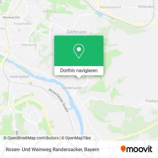 Rosen- Und Weinweg Randersacker Karte