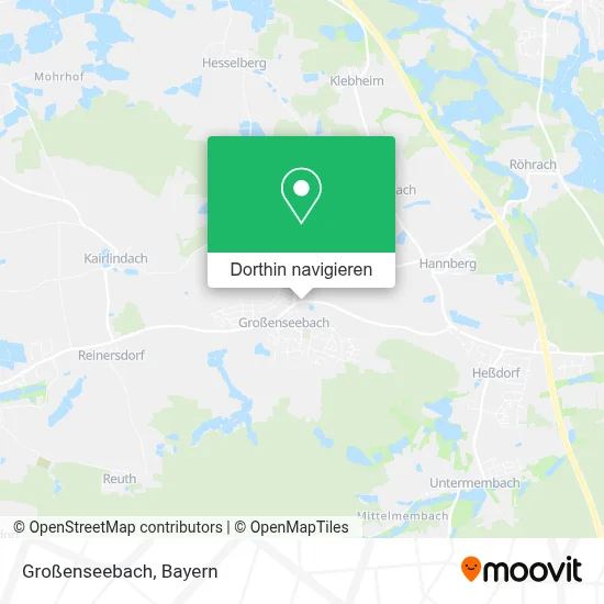 Großenseebach Karte