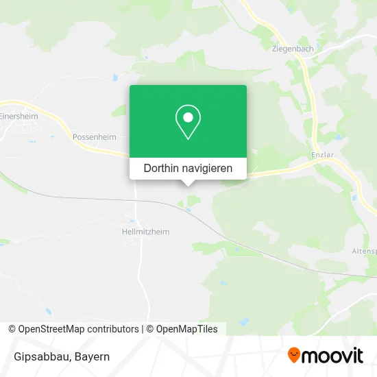 Gipsabbau Karte