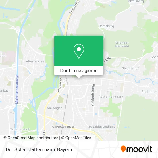 Der Schallplattenmann Karte