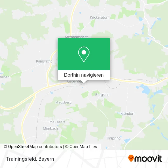 Trainingsfeld Karte