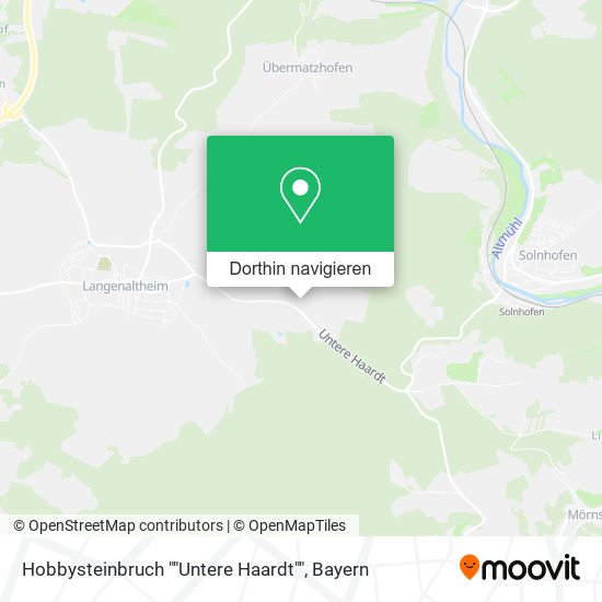 Hobbysteinbruch ""Untere Haardt"" Karte