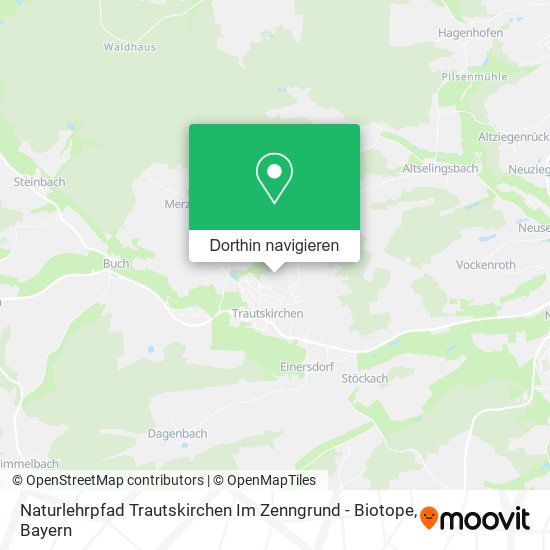 Naturlehrpfad Trautskirchen Im Zenngrund - Biotope Karte
