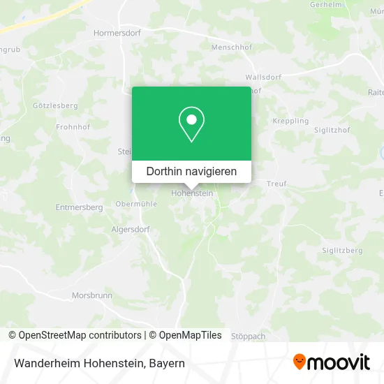 Wanderheim Hohenstein Karte