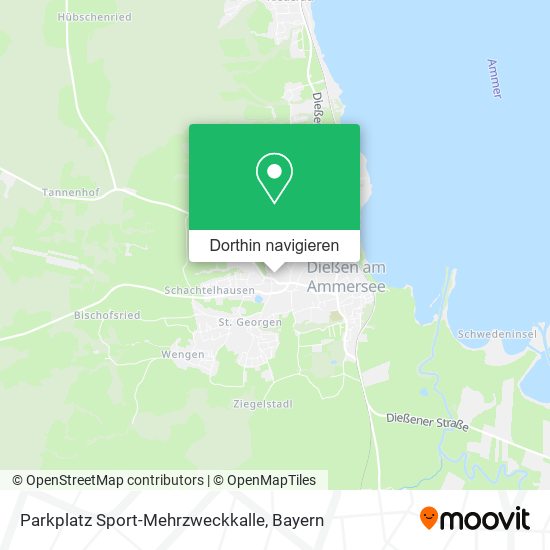Parkplatz Sport-Mehrzweckkalle Karte