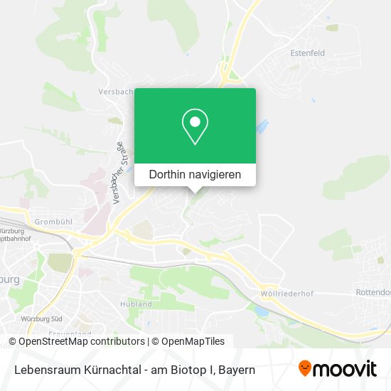 Lebensraum Kürnachtal - am Biotop I Karte