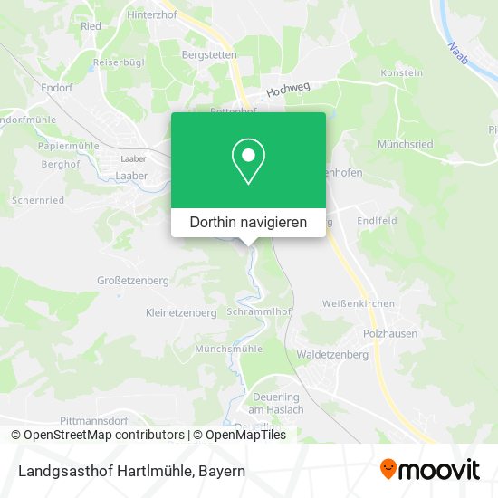 Landgsasthof Hartlmühle Karte