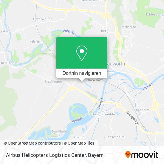 Airbus Helicopters Logistics Center Karte