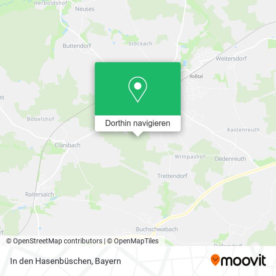 In den Hasenbüschen Karte